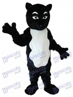 Costume de Mascotte Renard Noir et Blanc Animal