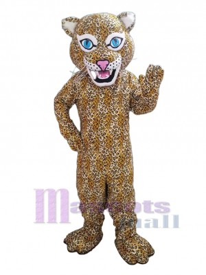 Yeux bleus Jaguar Mascotte Costume Animal