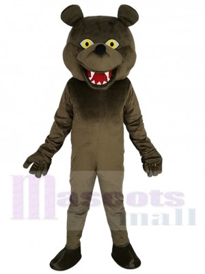 Ours brun grizzli Mascotte Costume Animal aux yeux jaunes