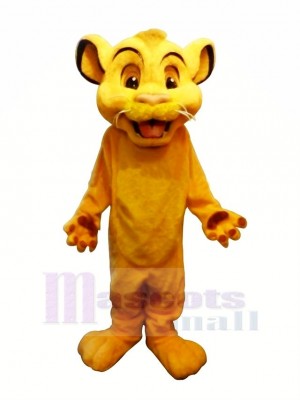 Mignonne Simba Lion Mascotte Les costumes Dessin animé