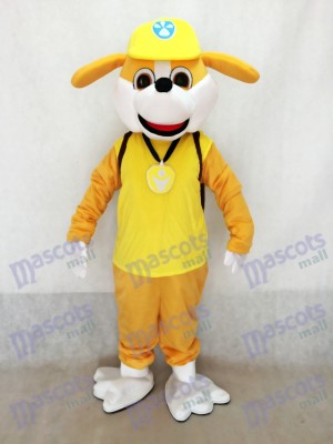 La Pat' Patrouill Bulldog anglais Paw Patrol Costume de mascotte Chien jaune