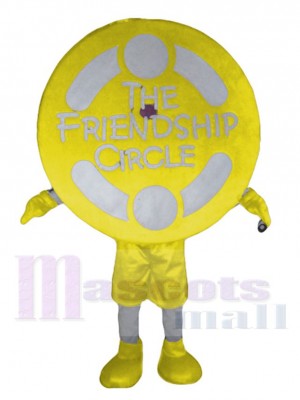 Cercle d'amitié jaune Costume de mascotte