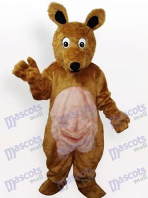 Costume de mascotte en peluche kangourou pour adulte