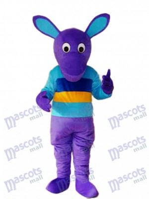 Costume de mascotte kangourou pourpre Animal