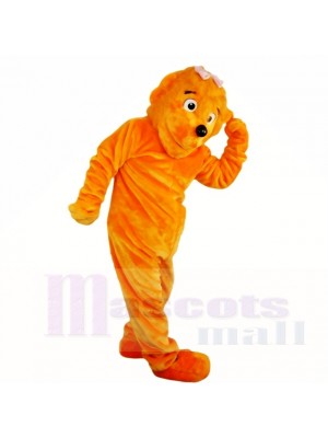 Orange Fille Drôle Lion Costumes De Mascotte Dessin animé