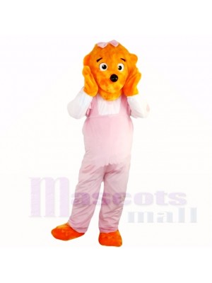 Fille Drôle Lion avec Rose Combinaisons Costumes De Mascotte Dessin animé