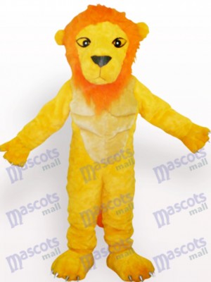 Costume de mascotte jaune lion animal