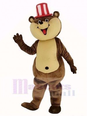 Énorme marron Teddy Ours Mascotte Costume