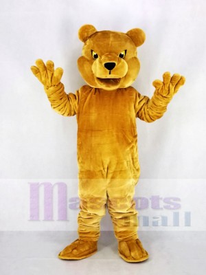 Poil long marron Ours Mascotte Costume Dessin animé