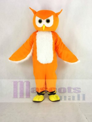 Orange Ollie Hibou Mascotte Costume École