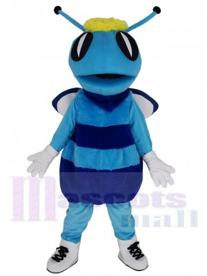 Bleu Hornet Bee Costume de mascotte Animal