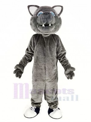 Gris Loup Mascotte Costume Animal