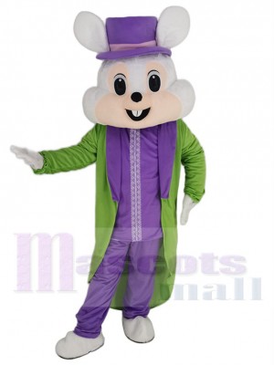 lapin de Pâques Mascotte Costume Animal en grande tenue verte