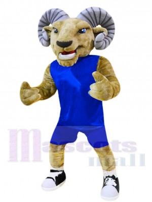 Maillot bleu roi Ram Mascotte Costume Animal