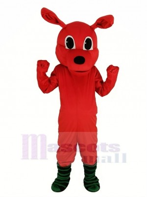 rouge Kangourou Mascotte Costume Animal