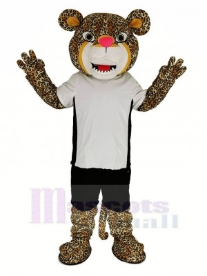 Puissance Jaguar avec T-shirt Mascotte Costume Animal
