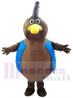 Oiseau à long bec brun Mascotte Costume Animal