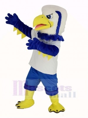 Cool Bleu Aigle Mascotte Costume Animal