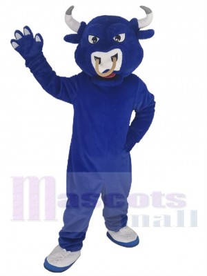 Taureau Bleu Sport Mascotte Costume Animal