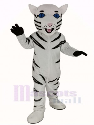 Féroce blanc tigre Mascotte Costume Animal