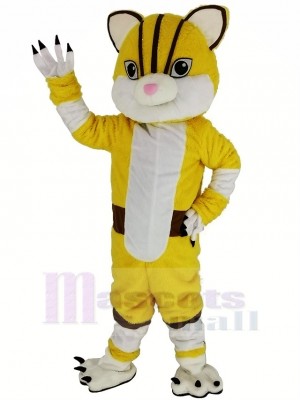 Jaune tigre Mascotte Costume