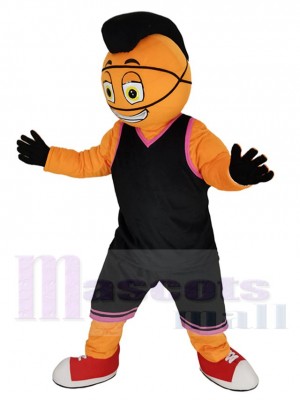 Pouvoir Basketball Homme dans Noir Jersey Costume de mascotte