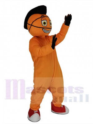 Orange Basketball Homme Costume de mascotte