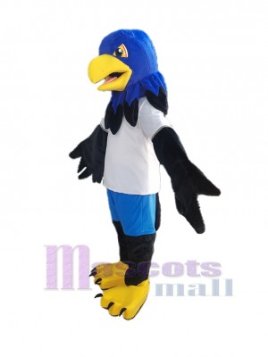 Bleu et noir Faucon Déguisement de mascotte Animal