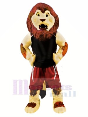 marron sport Lion Mascotte Déguisements Animal