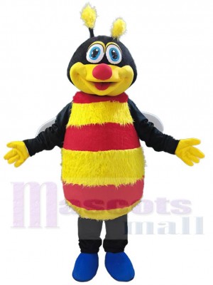 Bonne abeille au nez rouge Mascotte Costume Insecte