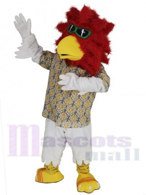 Coq costume de mascotte