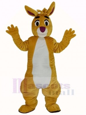 Drôle Jaune Lapin Mascotte Costume Animal