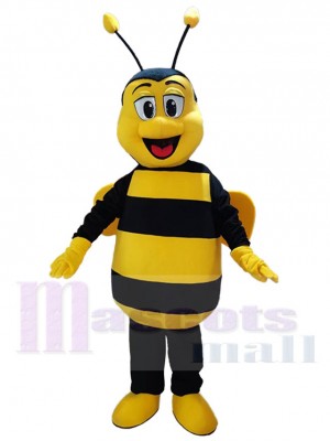 Abeille heureuse Mascotte Costume Pour les têtes de mascotte adultes