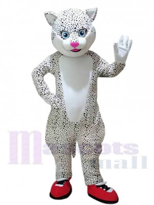 Léopard des neiges Mascotte Costume Pour les têtes de mascotte adultes