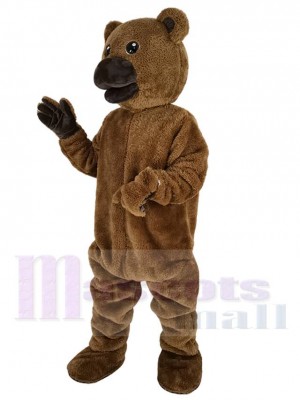 Drôle brun Ours Costume de mascotte Animal