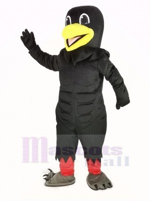 Puissance Noir Corbeau Mascotte Costume