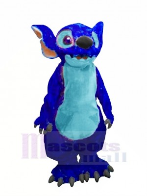 Bleu Lilo & Stitch Mascotte Costume Dessin animé