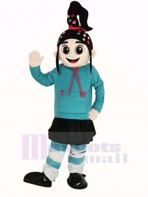 Fille Vanellope Mascotte Costume Dessin animé