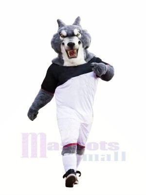 Football Loup Mascotte Déguisements Dessin animé