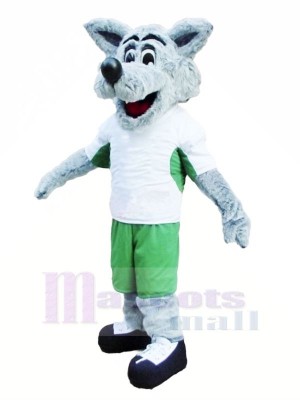 sport Poids léger Loup Mascotte Déguisements Dessin animé