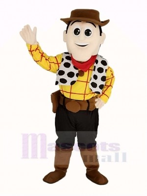 Cowboy Woody Mascotte Costume Gens