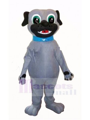 Gris Chiot Chien Mascotte Costume Dessin animé