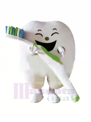 Souriant Dent Mascotte Costume Dessin animé