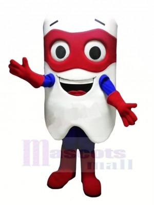 Héros Dent Mascotte Costume Dessin animé