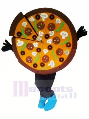 Délicieux Pizza Mascotte Costume Dessin animé
