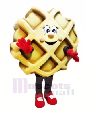 Délicieux Gaufre Mascotte Costume Dessin animé