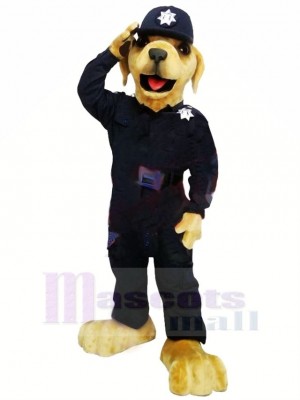 Meilleur Qualité Police Chien Mascotte Costume Dessin animé