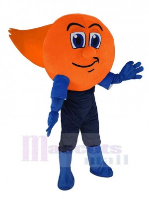 Comète à tête orange Mascotte Costume Dessin animé