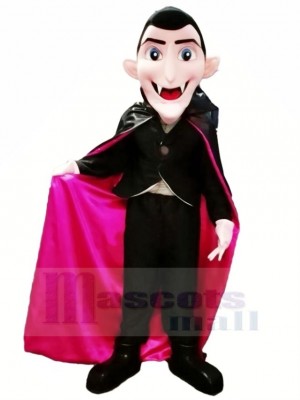 Dracula Vampire avec Bleu Yeux Mascotte Costume Dessin animé