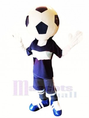 Drôle Football Tête Mascotte Costume Dessin animé